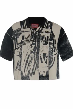 Diesel CZARNY Polo `M-OLIBA-POLO`