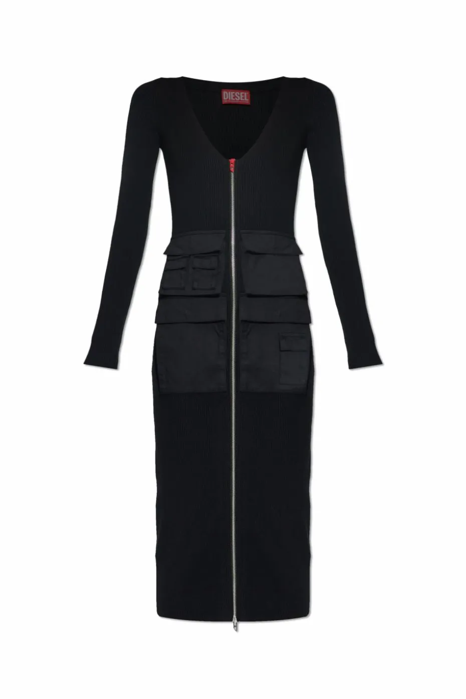 Diesel CZARNY Sukienka `M-MELTI-LS`