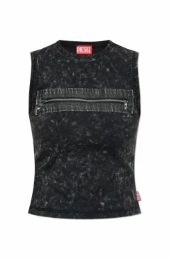 Diesel CZARNY Top `T-ARTED`