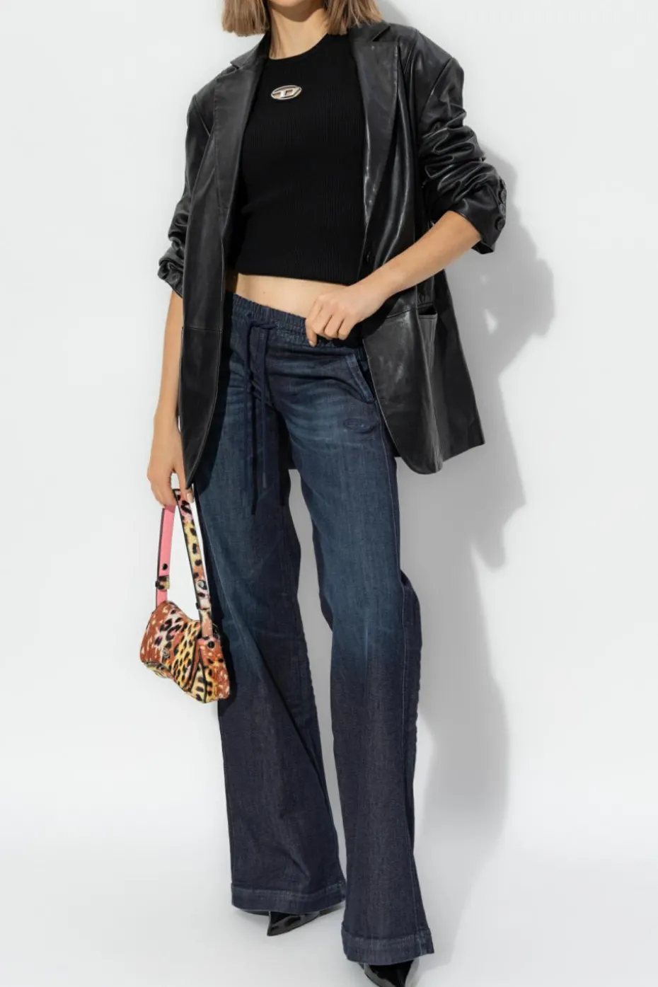 Diesel GRANATOWY Jeansy `2078 D-AINTY`