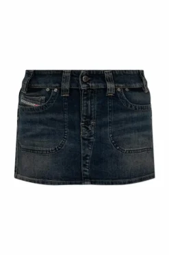 Diesel GRANATOWY Spódnica `DE-RAGO-RE`