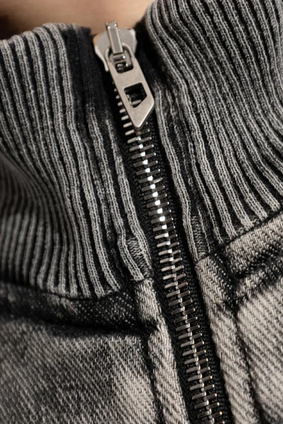 Diesel SZARY Kurtka jeansowa `D-CARLY-S`