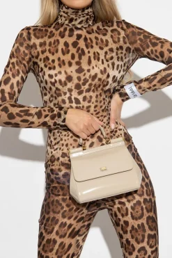 Dolce & Gabbana beżowy Torba na ramię ‘Sicily Medium’