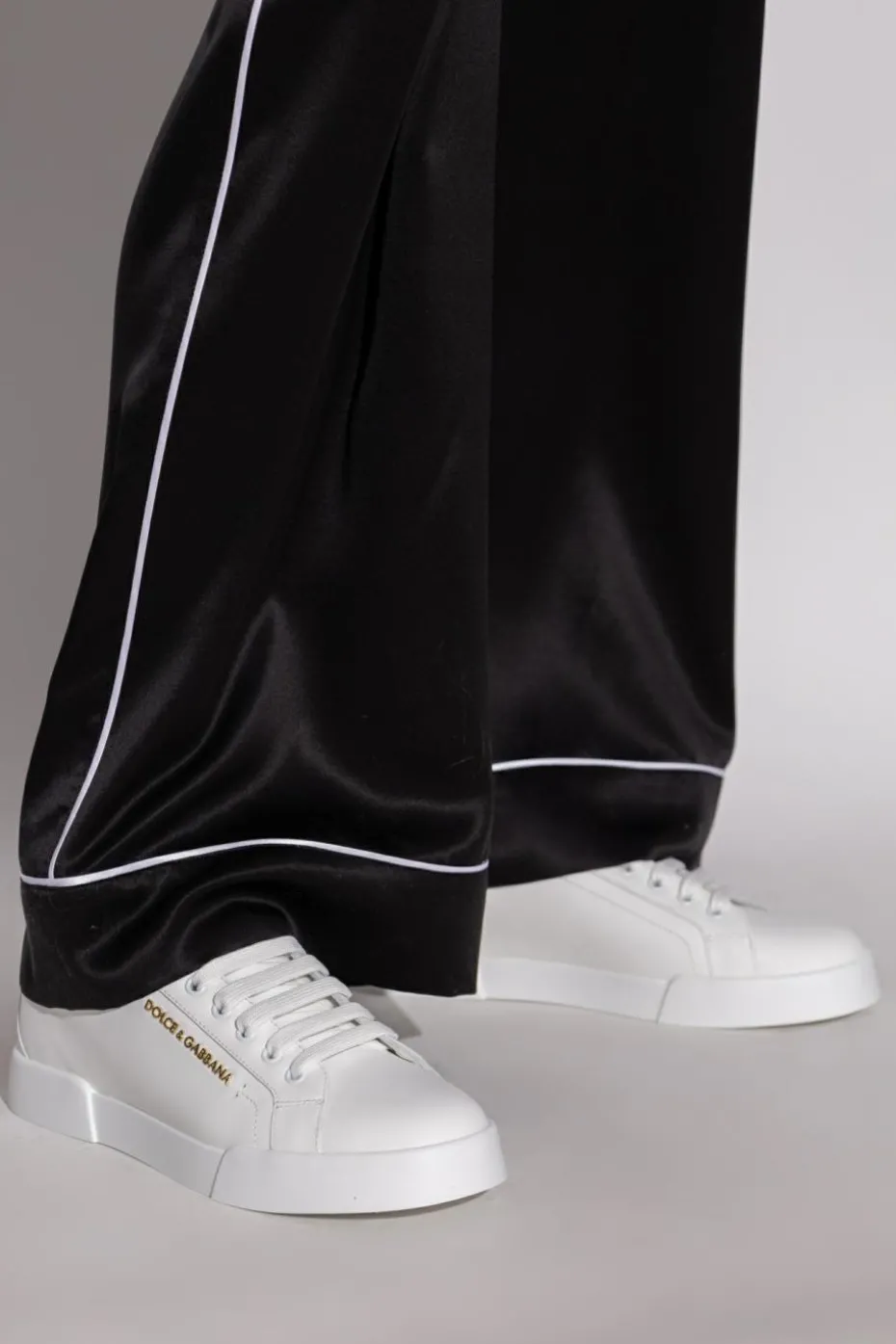Dolce & Gabbana BIAŁY Buty sportowe z aplikacją