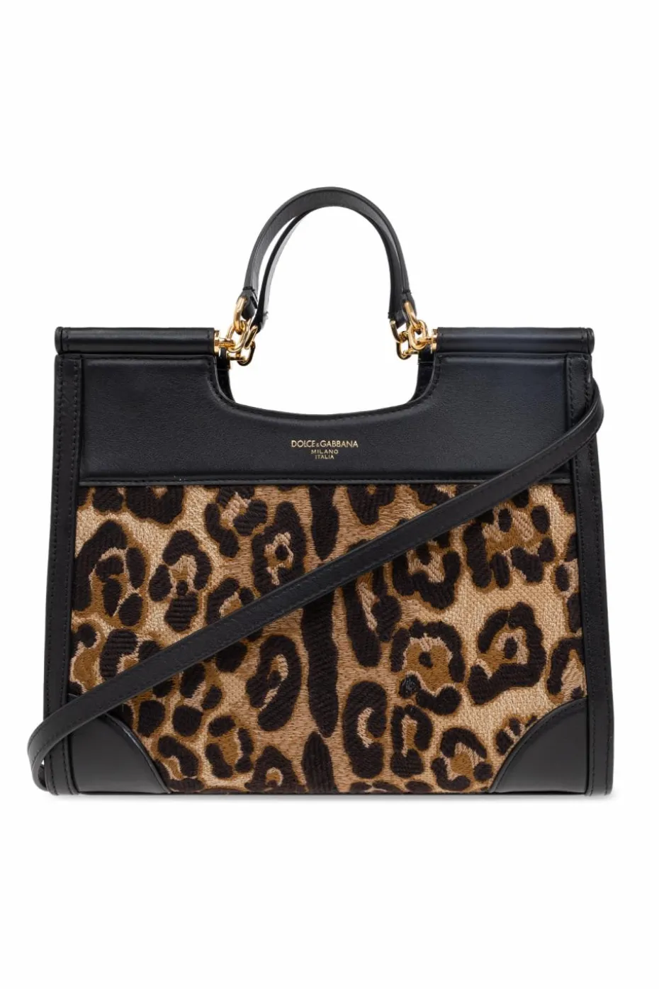 Dolce & Gabbana BRĄZOWY Torba do ręki `Sicily`
