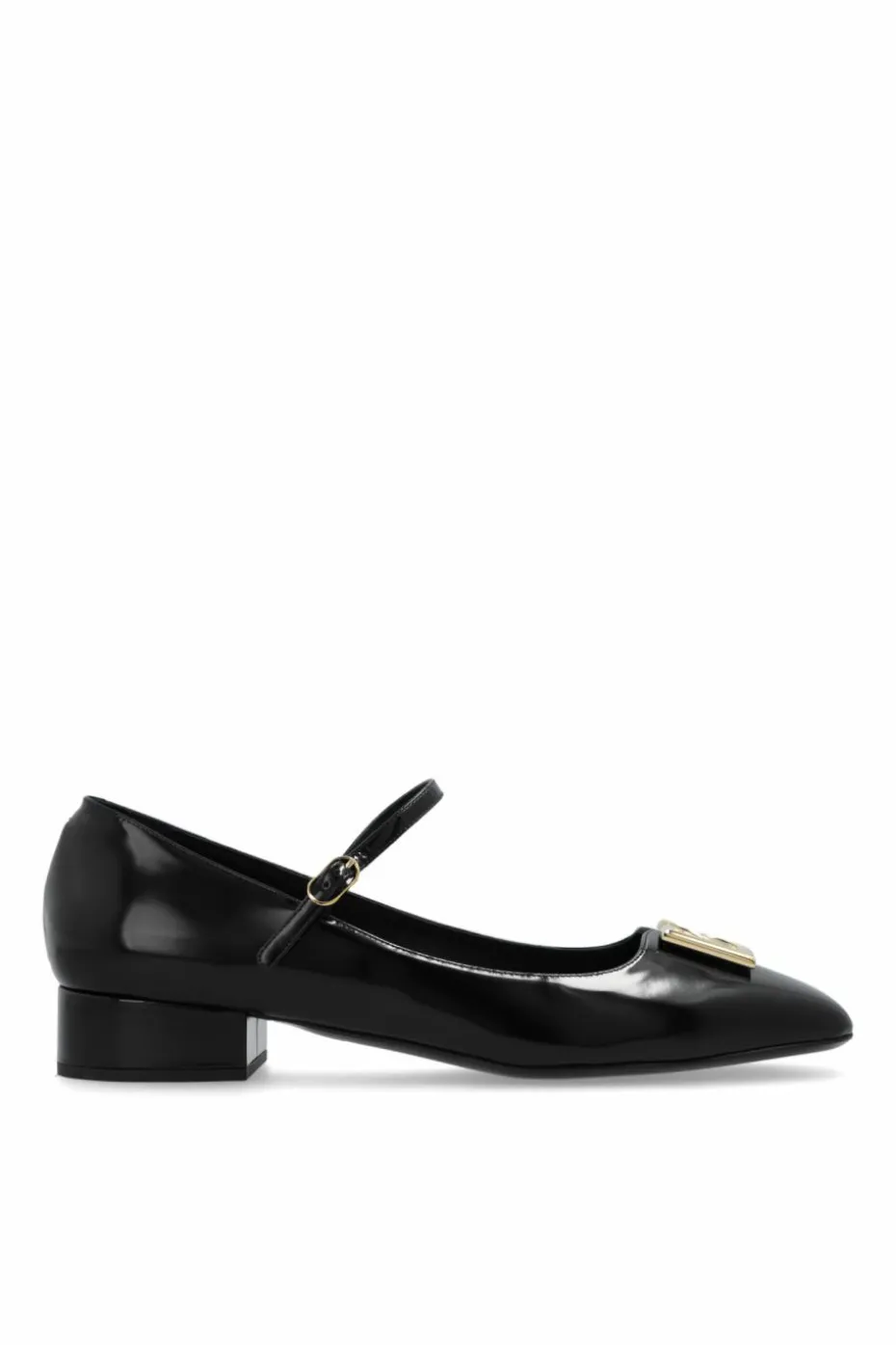 Dolce & Gabbana CZARNY Baleriny na obcasie `Mary Jane`