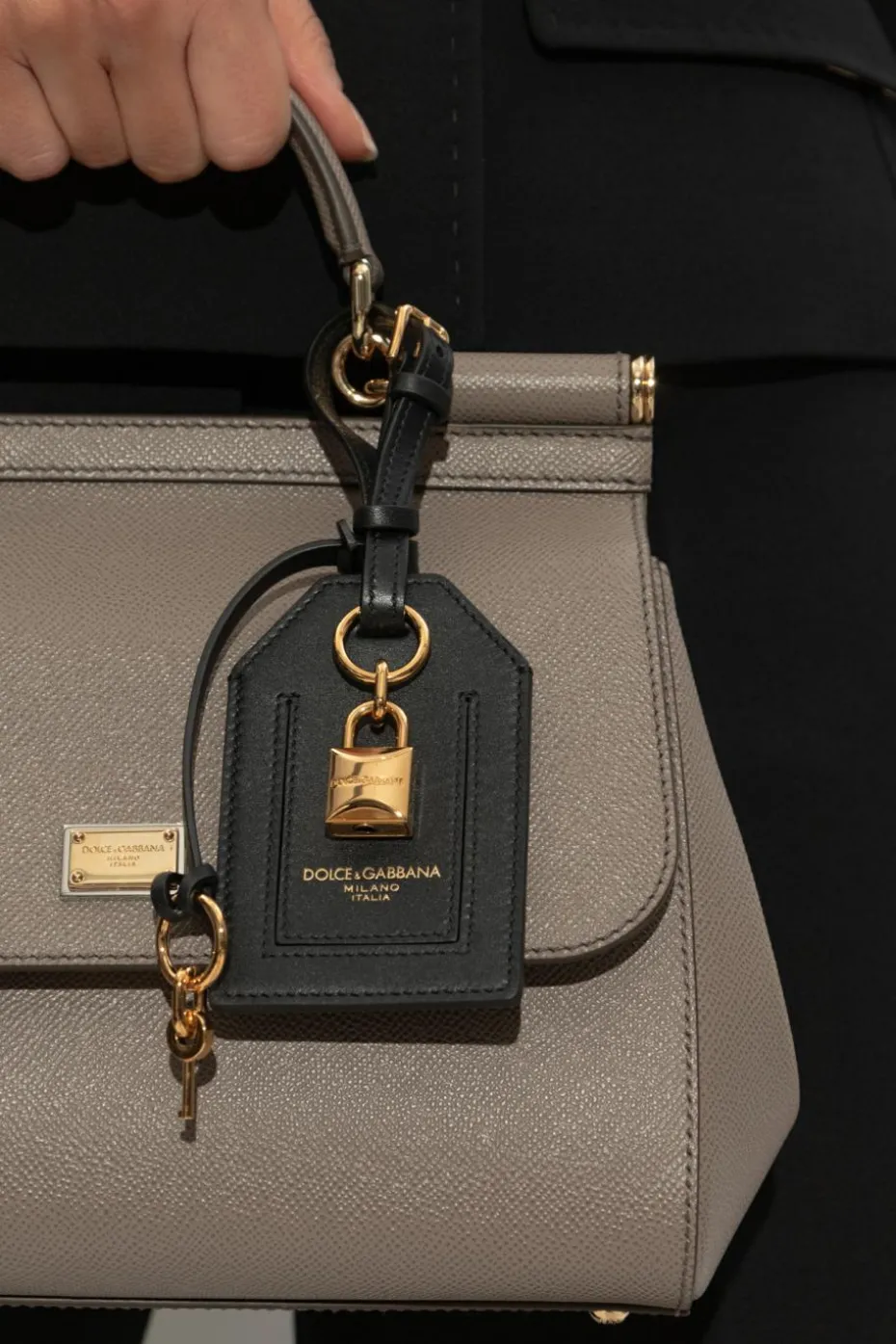 Dolce & Gabbana CZARNY Brelok do torby