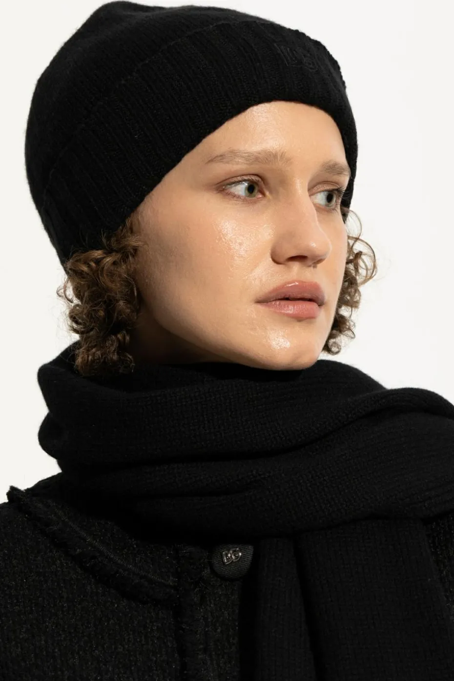 Dolce & Gabbana CZARNY Czapka z logo
