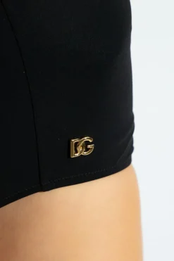 Dolce & Gabbana CZARNY Dół od kostiumu kąpielowego