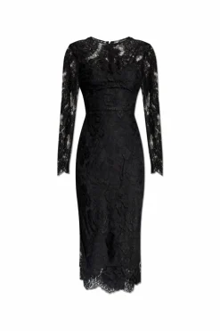 Dolce & Gabbana CZARNY Koronkowa sukienka