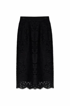 Dolce & Gabbana CZARNY Koronkowa spódnica