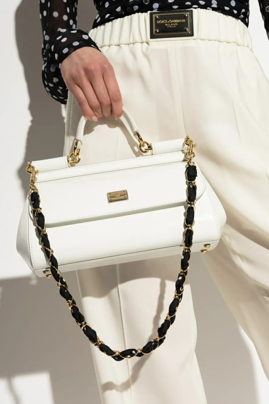 Dolce & Gabbana CZARNY Pasek do torby