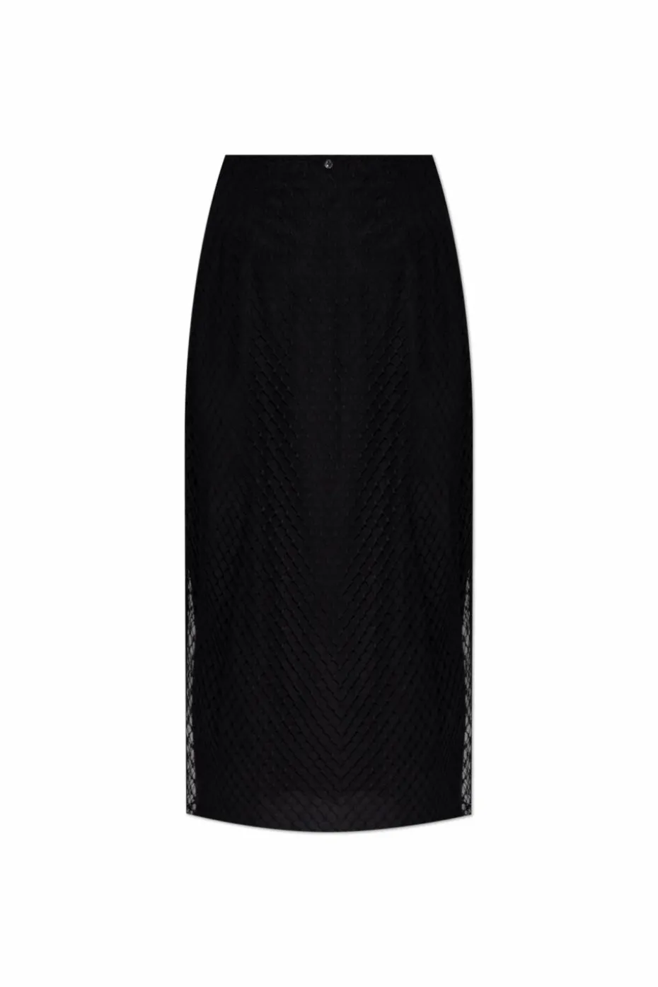 Dolce & Gabbana CZARNY Spódnica z odpinaną warstwą zewnętrzną