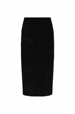 Dolce & Gabbana CZARNY Wełniana spódnica