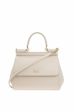 Dolce & Gabbana kremowy Torba na ramię ‘Sicily Small’