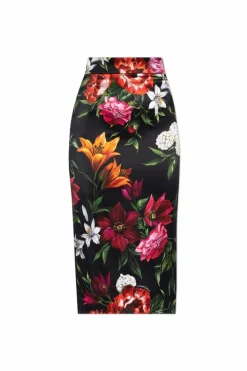 Dolce & Gabbana MULTIKOLOR Spódnica z motywem kwiatowym