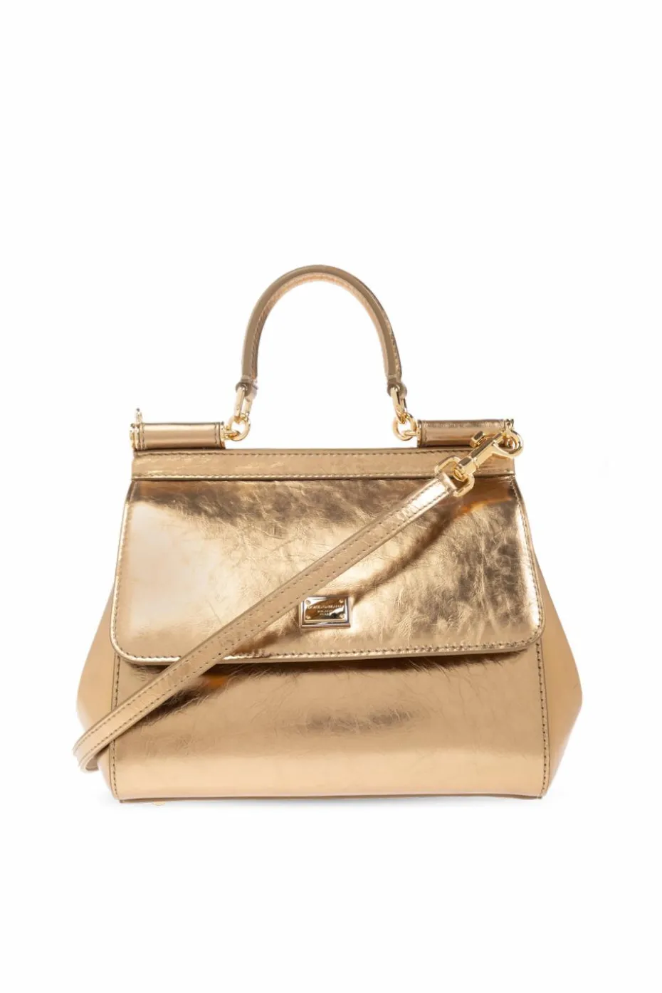 Dolce & Gabbana ZŁOTY Torba do ręki `Sicily Medium`
