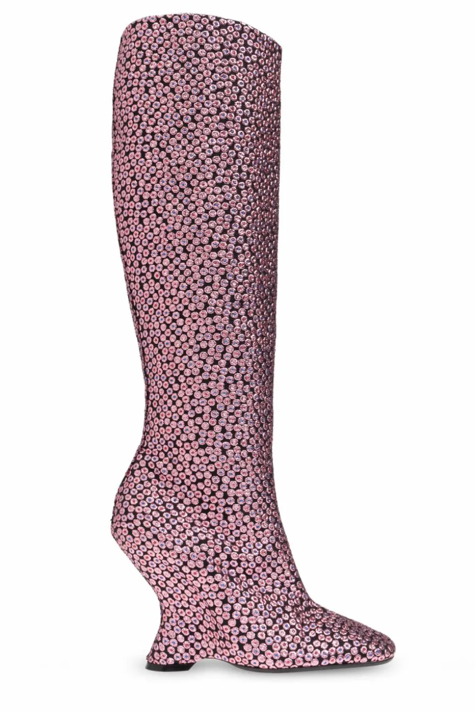 Dries Van Noten RÓŻOWY Kozaki na obcasie