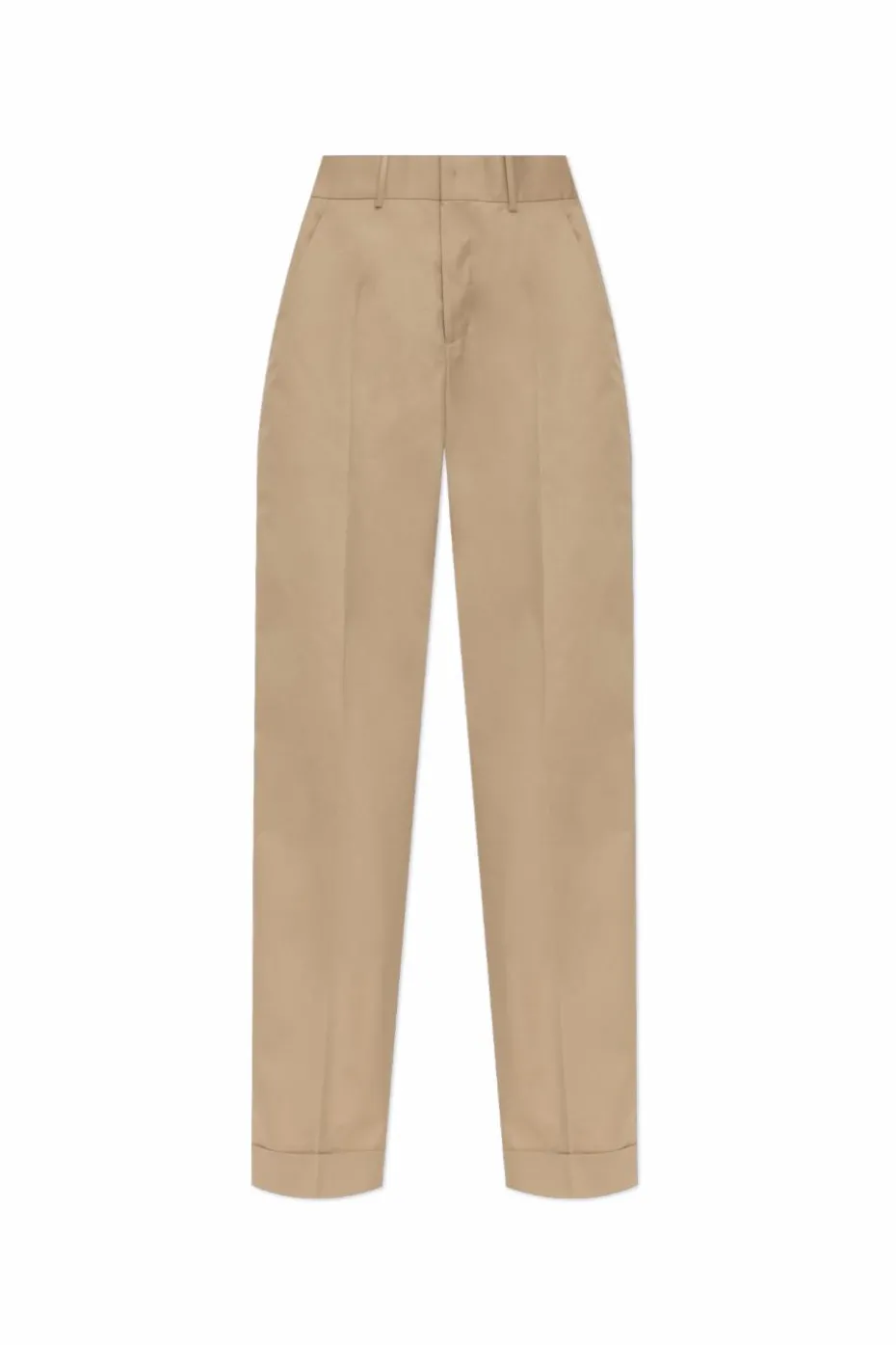 Dsquared2 beżowy Spodnie w kant