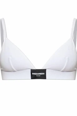 Dsquared2 BIAŁY Biustonosz z logo