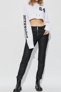 Dsquared2 BIAŁY Bluza z kapturem