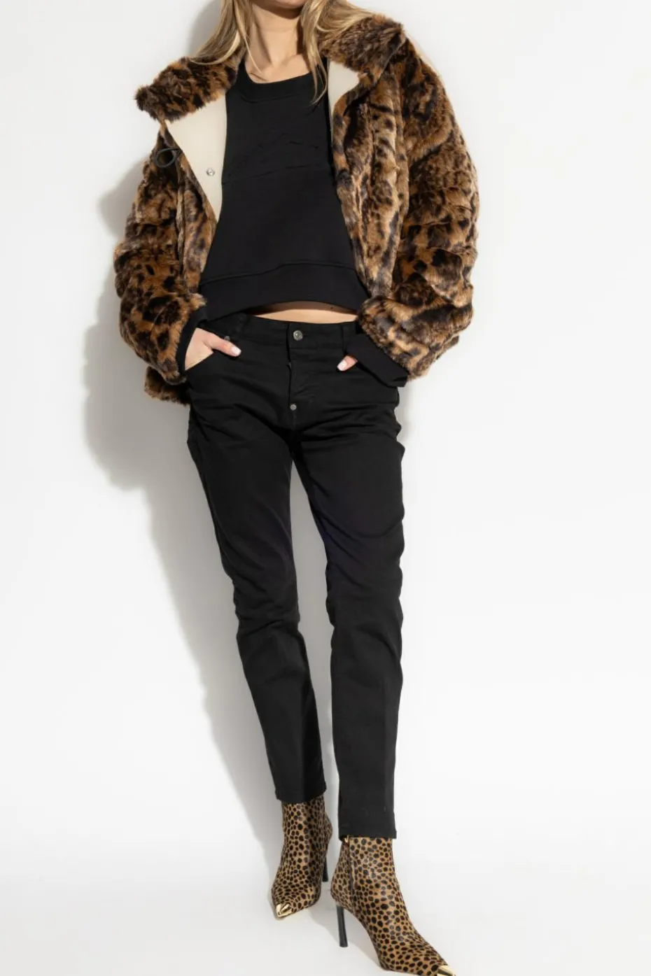 Dsquared2 CZARNY Jeansy `Cool Girl`