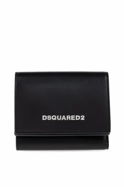Dsquared2 CZARNY Portfel z logo