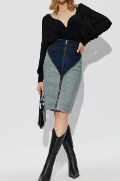 Dsquared2 CZARNY Pulower w dekoltem w serek