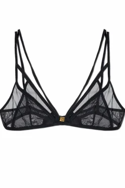 Dsquared2 CZARNY Transparentny biustonosz