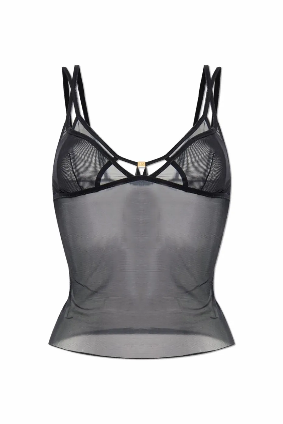 Dsquared2 CZARNY Transparentny top