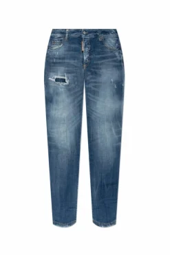 Dsquared2 NIEBIESKI Jeansy `Medium Waist Jennifer`