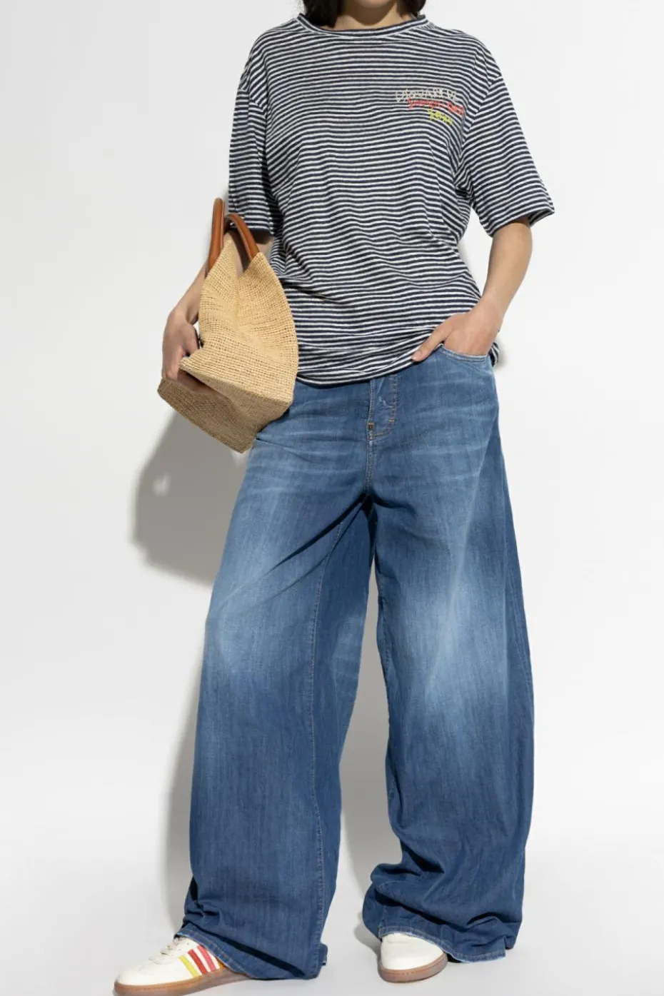 Dsquared2 NIEBIESKI Jeansy `Traveller` kapsuła `Summer Lovers`