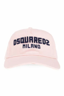 Dsquared2 RÓŻOWY Czapka z daszkiem