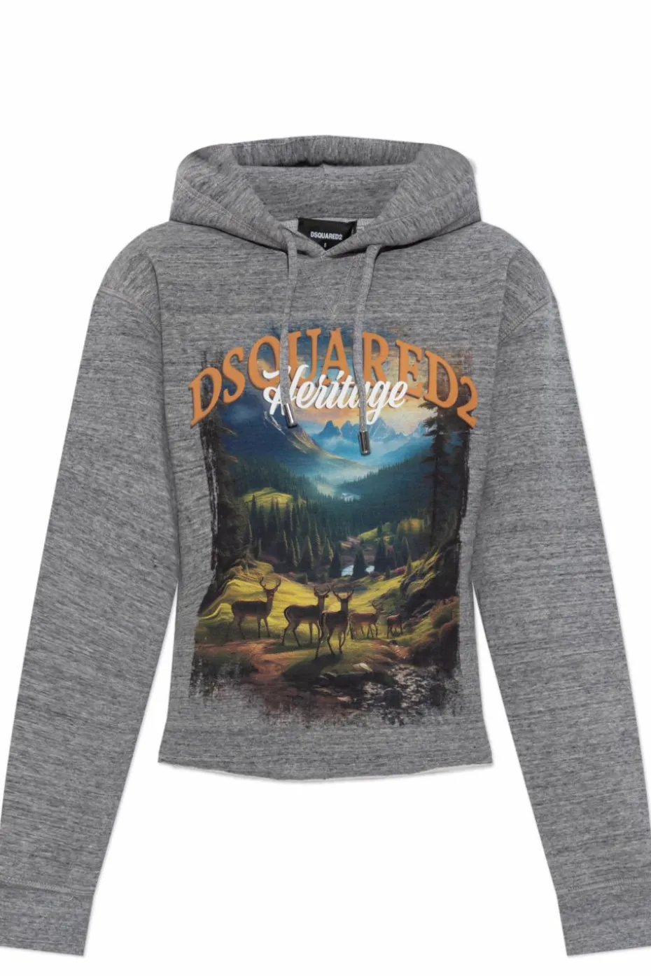 Dsquared2 SZARY Bluza z nadrukiem