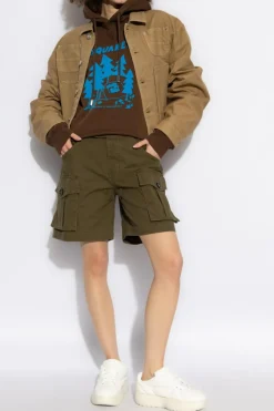 Dsquared2 ZIELONY Szorty z logo