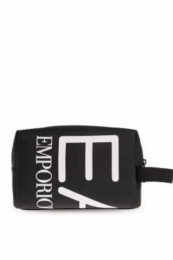 EA7 Emporio Armani CZARNY Kosmetyczka z logo