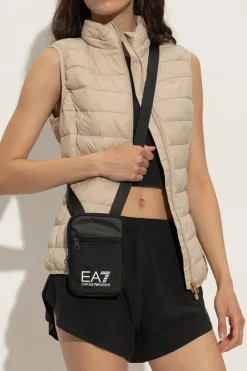 EA7 Emporio Armani CZARNY Torba na ramię z logo