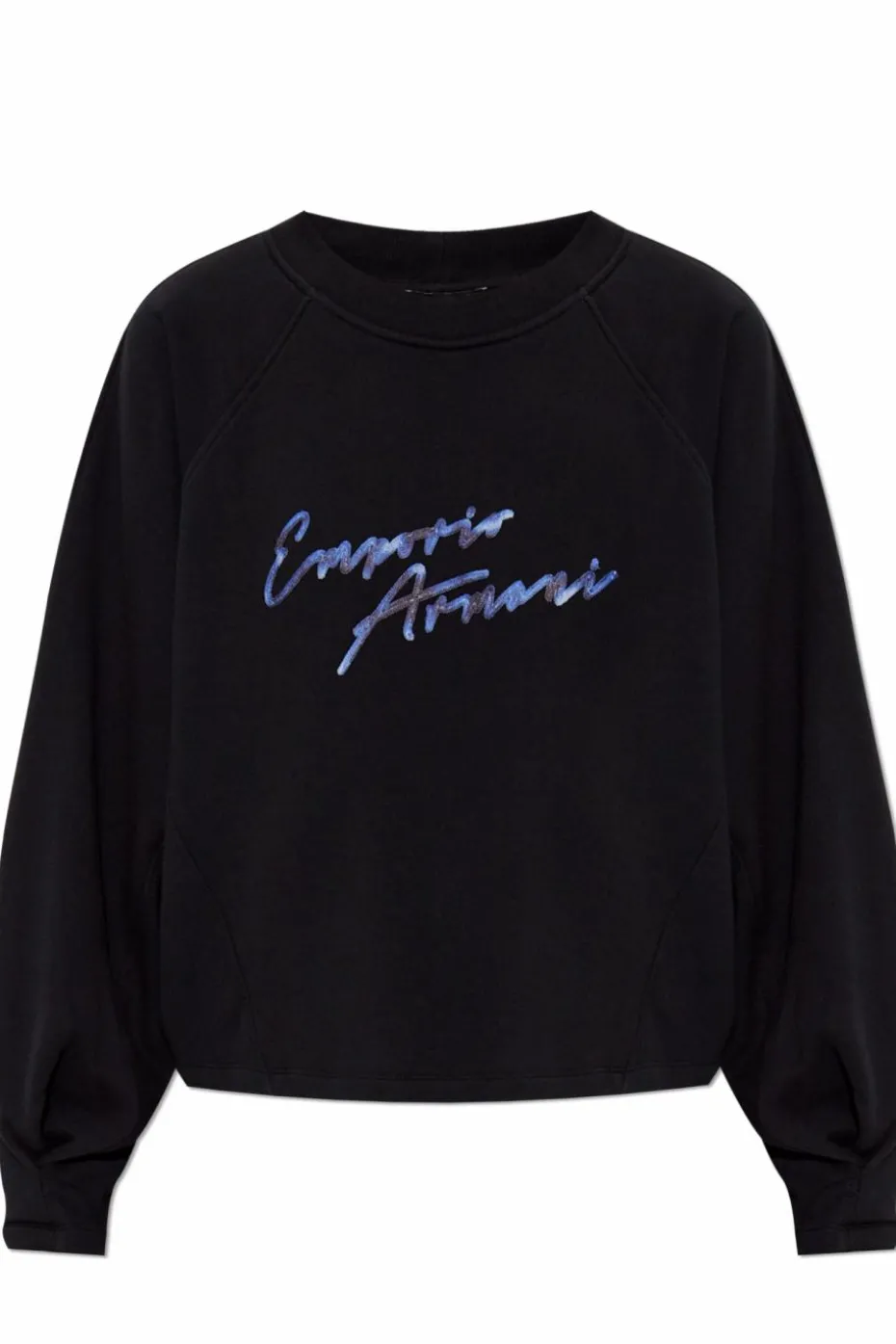 Emporio Armani CZARNY Bluza z logo