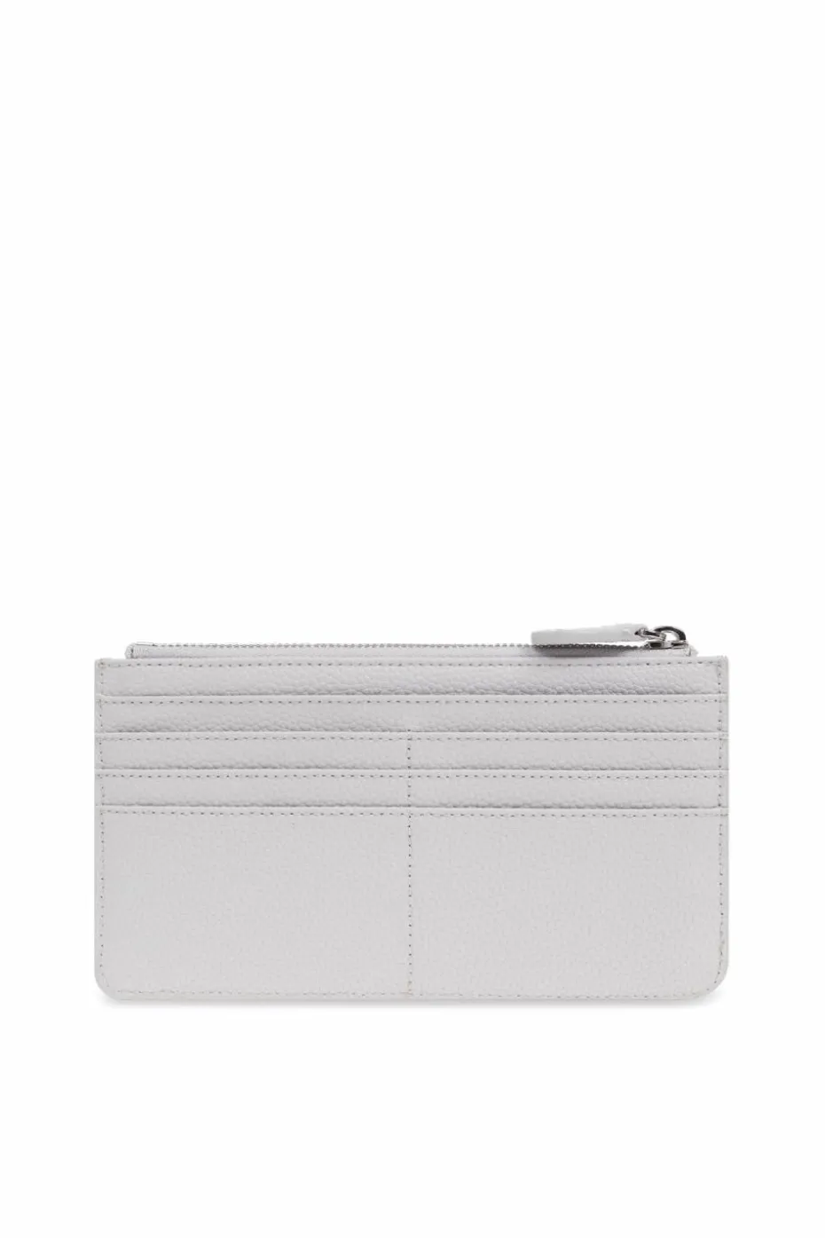Emporio Armani SZARY Skórzany portfel