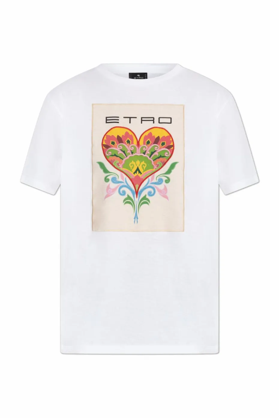 Etro BIAŁY T-shirt z haftem
