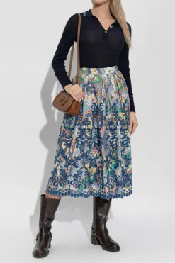Etro GRANATOWY Wełniany top