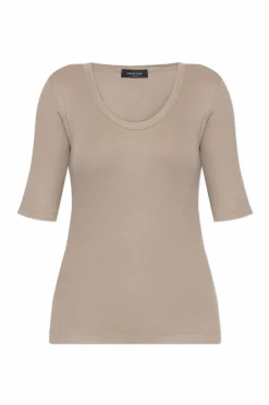 Fabiana Filippi SZARY Bawełniany t-shirt