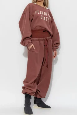 Fear Of God Essentials RÓŻOWY Spodnie dresowe