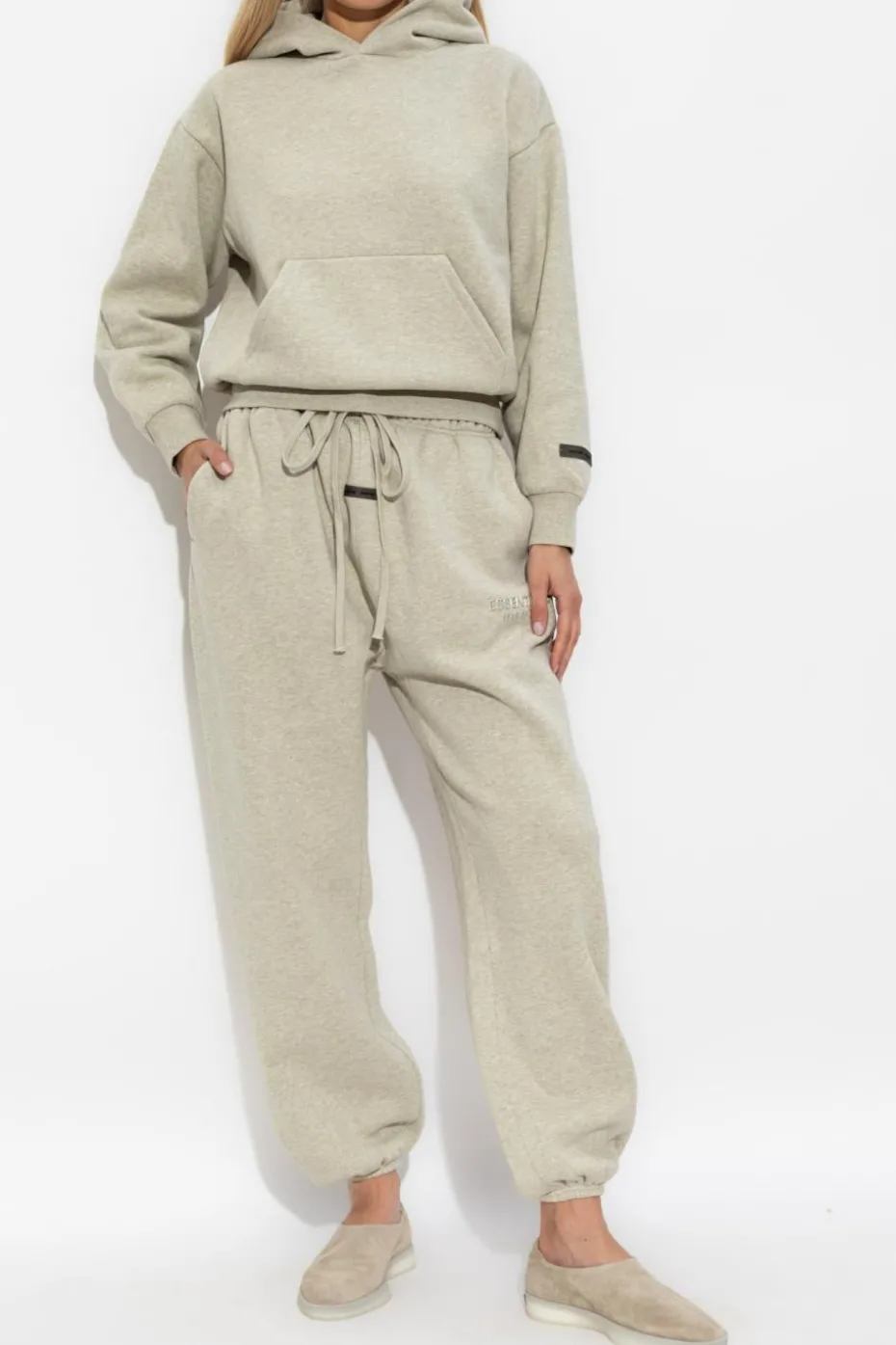 Fear Of God Essentials SZARY Bluza z logo