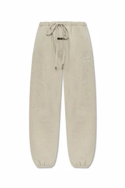 Fear Of God Essentials SZARY Dresowe spodnie z lampasami
