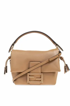 Fendi BRĄZOWY Torba do ręki `Mamma Small