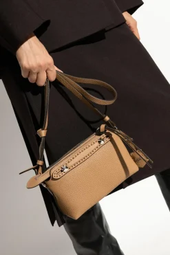 Fendi BRĄZOWY Torba na ramię `By The Way Selleria Mini`