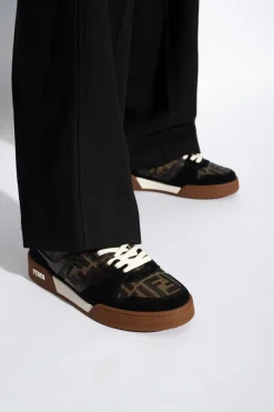 Fendi CZARNY Buty sportowe z logo