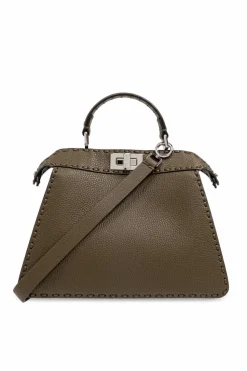 Fendi ZIELONY Torba na ramię `Small Peekaboo`