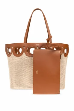 FERRAGAMO beżowy Torba `Gancio Medium` typu `shopper`